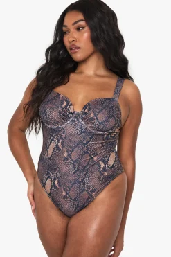 Plus Maillot de Bain à Armatures Imprimé synthétique