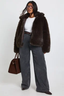 Plus Manteau en synthétique