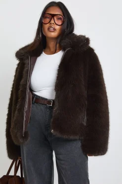 Plus Manteau en synthétique