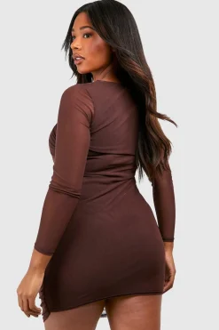 Plus Mesh Bodycon Dress