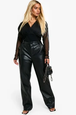 Plus Mesh Long Sleeve Bodysuit