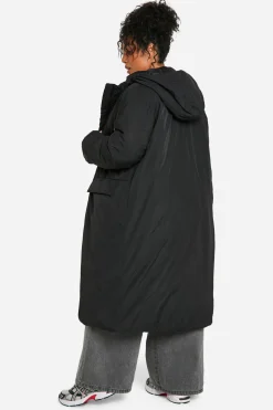 Plus Oversized Maxi Parka Matelassé