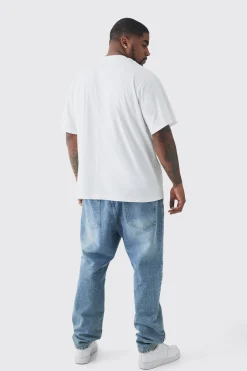 boohooMAN Plus 2 Pack T-shirt Basic Regular Fit<Homme Tout Afficher|T-Shirts Grande Taille