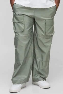 boohooMAN Plus Pantalon Cargo Décontracté à Taille Élastiquée<Homme Tout Afficher|Pantalons Grande Taille