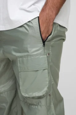 boohooMAN Plus Pantalon Cargo Décontracté à Taille Élastiquée<Homme Tout Afficher|Pantalons Grande Taille