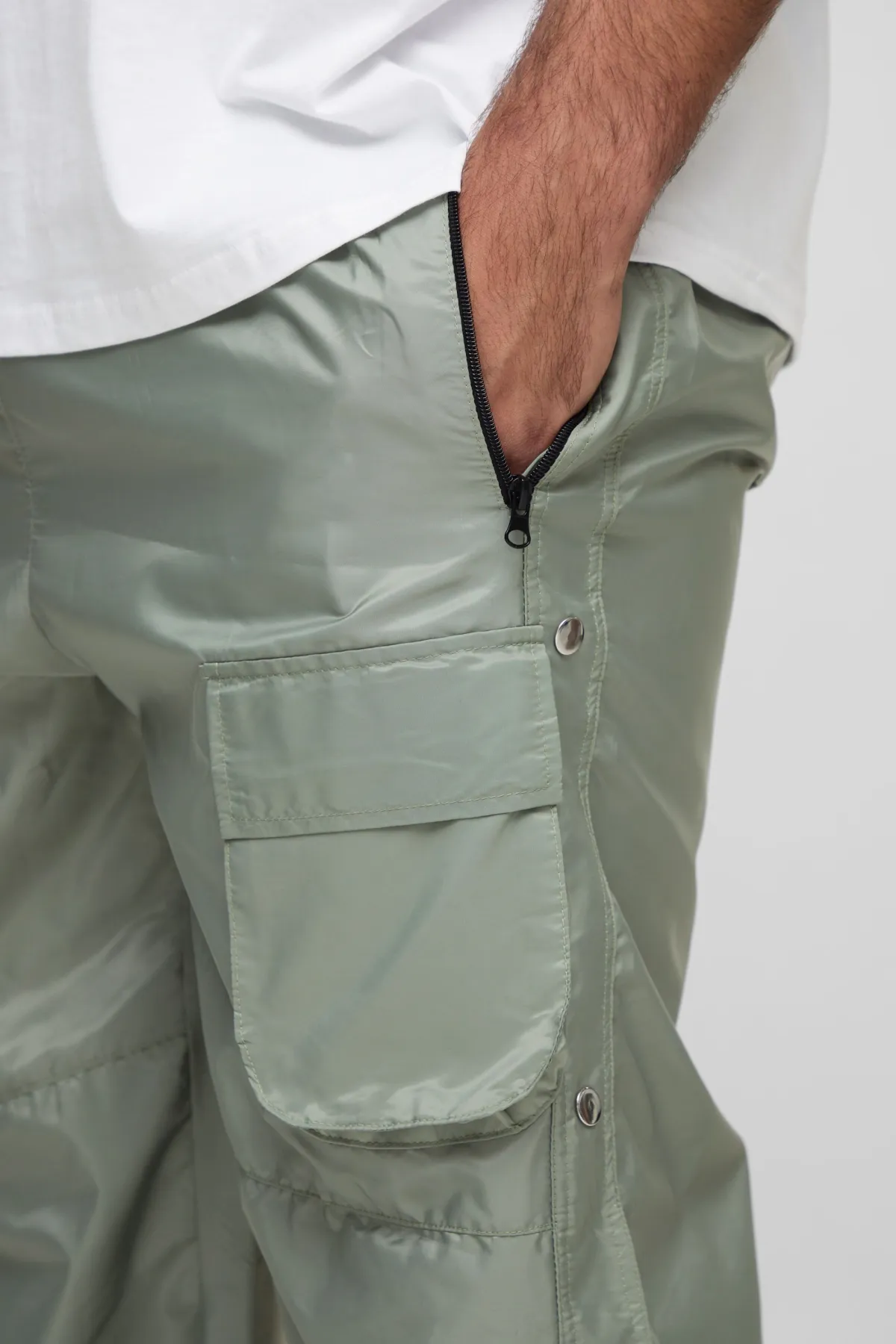 boohooMAN Plus Pantalon Cargo Décontracté à Taille Élastiquée<Homme Tout Afficher|Pantalons Grande Taille
