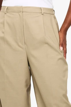 Plus Pantalon droit avec détail de couture sur mesure