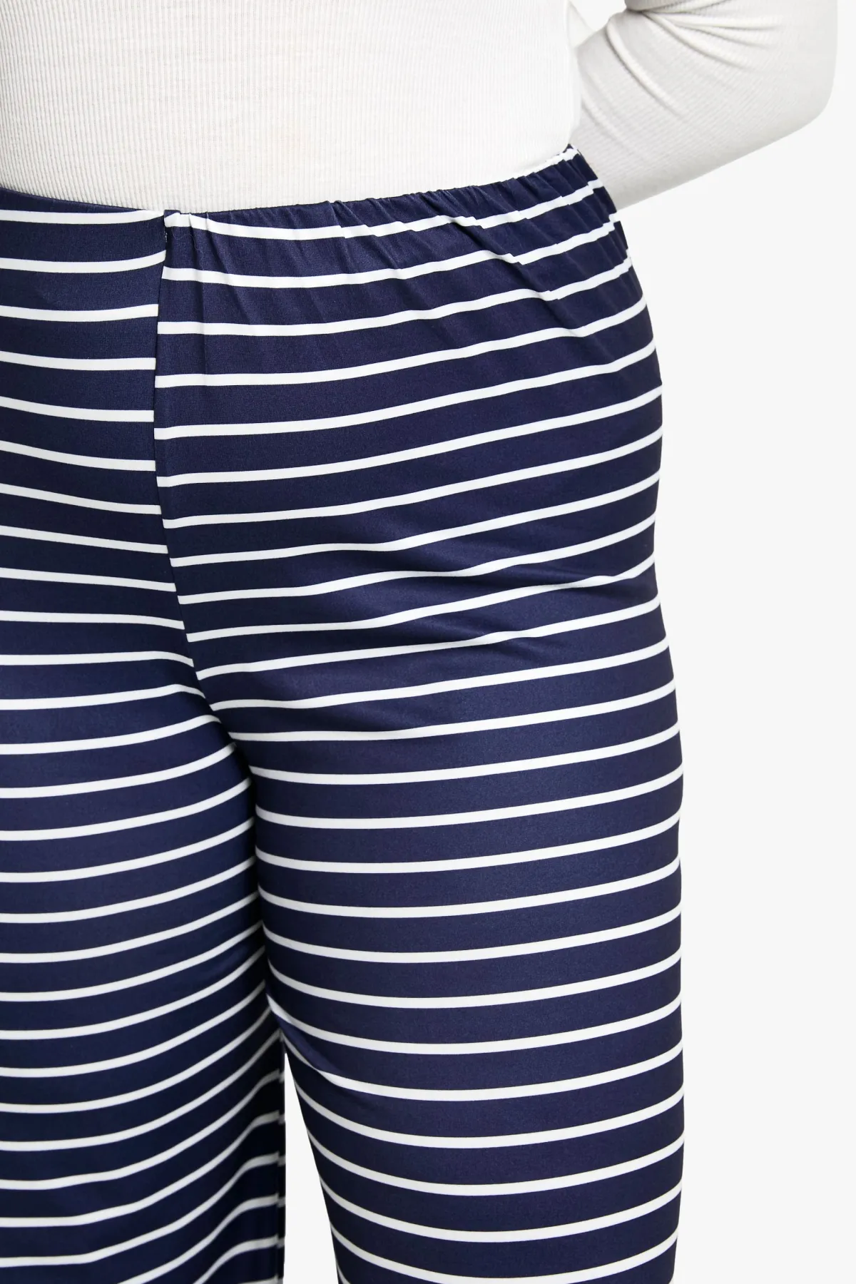 boohoo Plus Pantalon à jambes larges rayé<Femme Pantalons