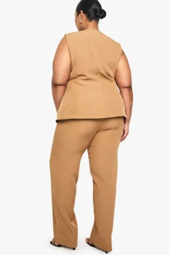 PLUS PANTALON TAILLEUR À JAMBE DROITE