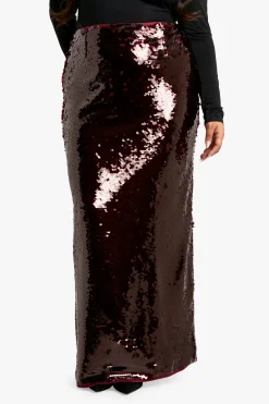 Plus Premium Jupe Maxi à Paillettes