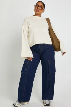 Plus Pull tricoté à col rond Plus