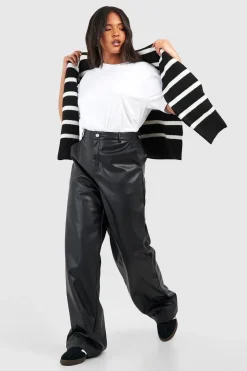Plus Pu Pantalon Droit