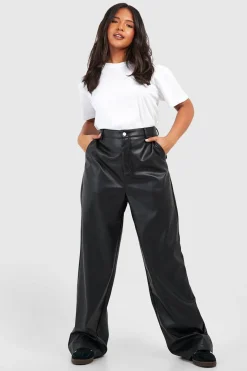 Plus Pu Pantalon Droit