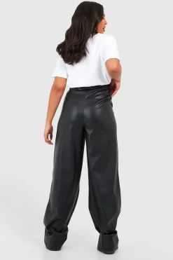 Plus Pu Pantalon Droit