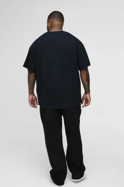 Plus Regular Fit Ghost License Print T-Shirt