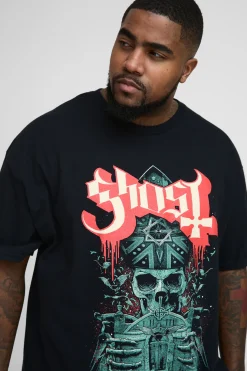 Plus Regular Fit Ghost License Print T-Shirt