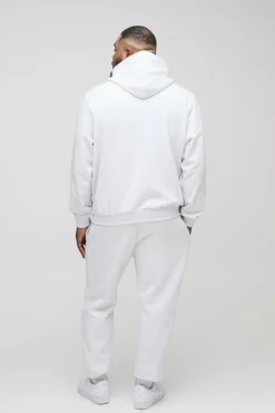 boohooMAN Plus Regular Fit Joggers In Grey Marl<Homme Tout Afficher|Joggings Grande Taille