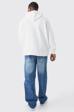 boohooMAN Plus Relaxed Rigid Jeans<Homme Jeans Grande Taille|Denim