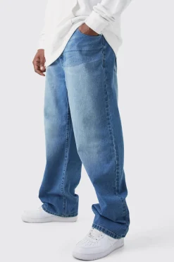 boohooMAN Plus Relaxed Rigid Jeans<Homme Jeans Grande Taille|Denim