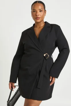 Plus robe blazer portefeuille à nouer