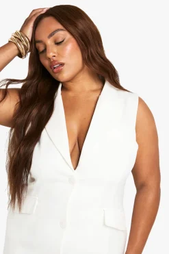 boohoo Plus robe blazer structurée à taille cintrée<Femme Tailleurs|Robes