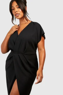 Plus Robe Midi Portefeuille
