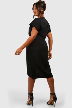 Plus Robe Midi Portefeuille