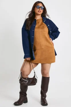 boohoo Plus Robe Mini Évasée en Synthétique<Femme Robes|Robes De Soirée