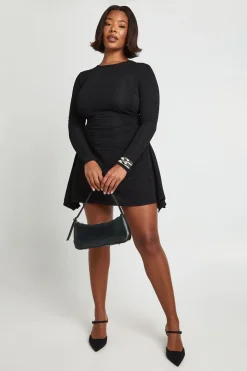 Plus Robe Patineuse Flippy à Texture Froissée