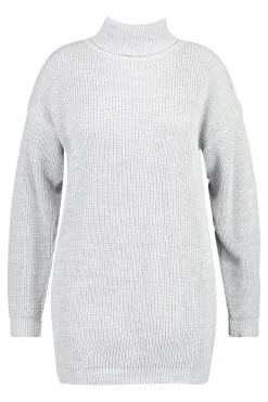 Plus Robe Pull à Col Rond