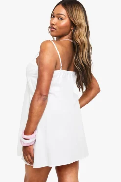 PLUS ROBE SMOCK À BOUTONS SUR LE DEVANT