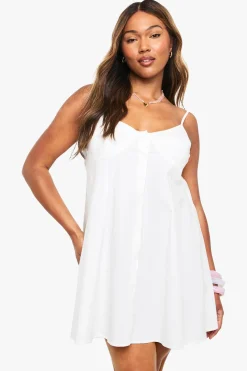 PLUS ROBE SMOCK À BOUTONS SUR LE DEVANT