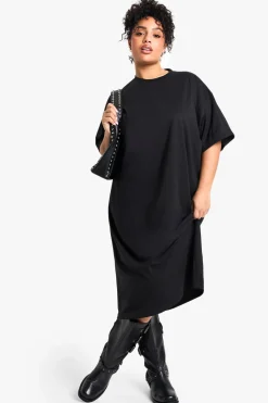 plus robe t-shirt midi oversize