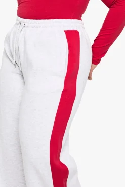 PLUS SIDE STRIPE WIDE LEG JOGGERS