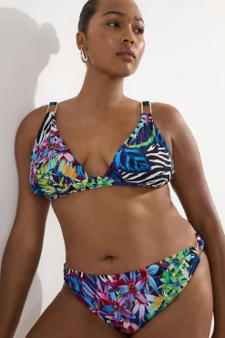 KarenMillen Plus Size Tropical Floral Bikini Bottoms<Femme Maillots De Bain