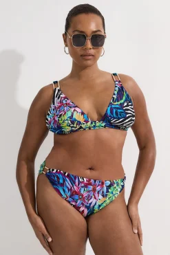 KarenMillen Plus Size Tropical Floral Bikini Bottoms<Femme Maillots De Bain