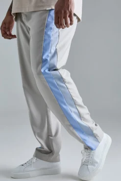 Plus Skinny Fit Pantalon de Costume à Panneaux de Couleur