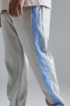 Plus Skinny Fit Pantalon de Costume à Panneaux de Couleur