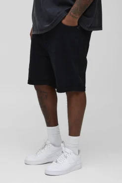 Plus Skinny Stretch Denim Shorts