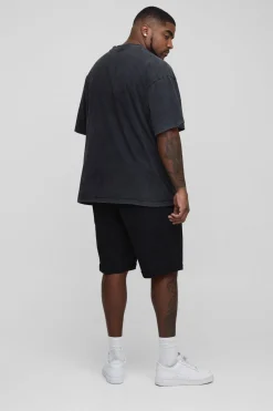 Plus Skinny Stretch Denim Shorts