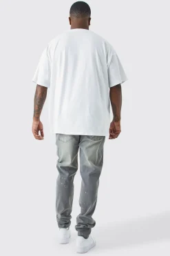 Plus Skinny Stretch Stacked Tinted Jeans