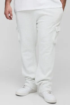 boohooMAN Plus Slim Stacked Flare Cargo Joggers<Homme Jogging|Tout Afficher