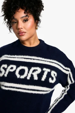 Plus Sports Pull en tricot ras du cou
