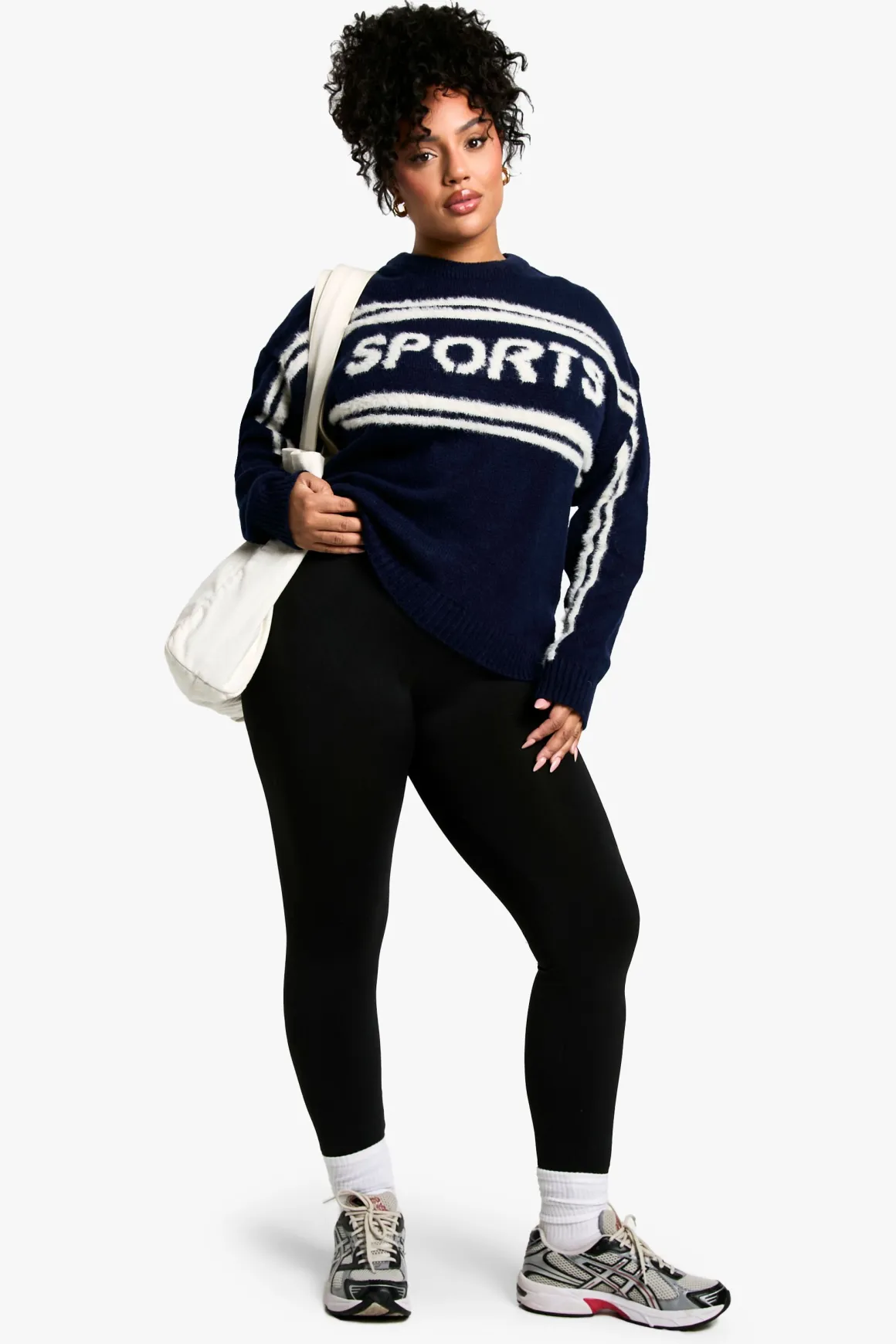 Plus Sports Pull en tricot ras du cou
