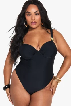 boohoo Plus Sunshine Trim Maillot de Bain Balconnette<Femme Maillots De Bain