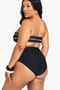 Plus Swimwear Essentials Bandeau Bikini Top