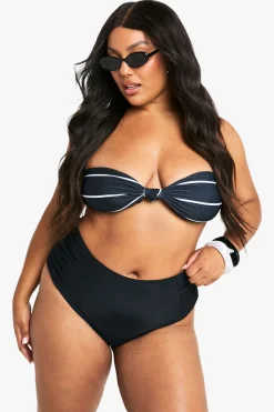 Plus Swimwear Essentials Bandeau Bikini Top