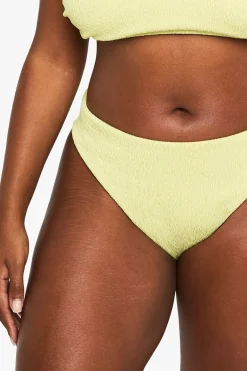 boohoo Plus Swimwear Essentials Culottes de Bikini Taille Haute Crinklées<Femme Maillots De Bain