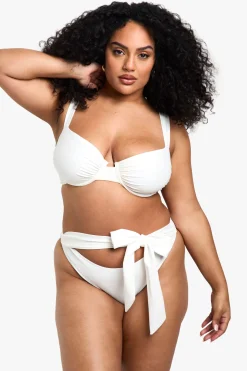 Plus Swimwear Essentials Culotte à Nouer à Taille Haute