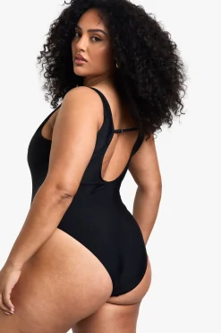 Plus Swimwear Essentials Maillot de Bain Contrôle Ventre Plongeant